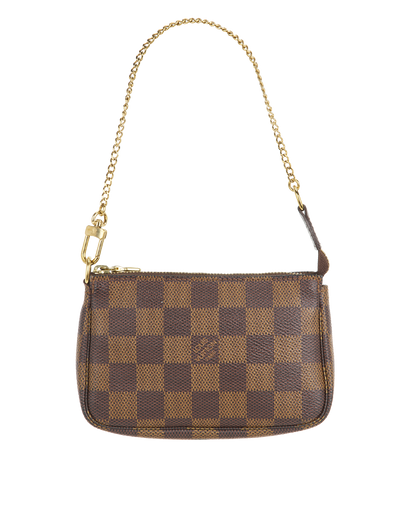 Mini Pochette, &pound;320, Handbags, Brown, Canvas, Front view